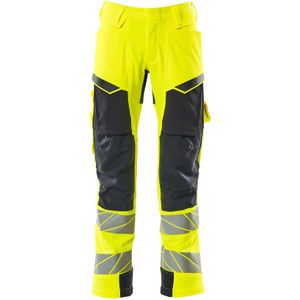 Mascot Accelerate Safe Broek met kniezakken 19079-511 - hi-vis geel/donkermarine