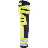 Blåkläder 1567-2517 Softshell broek High Vis klasse 2 Geel/Marineblauw