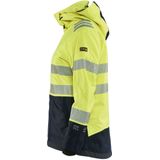 Blåkläder 4449-1532 Multinorm Dames Shelljack High Vis Geel/Marineblauw maat L