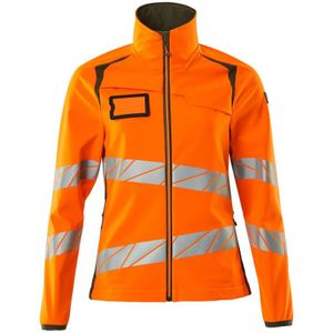 Mascot 19012-143 Dames Softshell jas Hi-Vis Oranje/Mosgroen