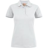 Printer Surf Stretch Poloshirt Dames Wit