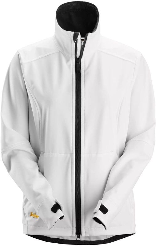 Snickers 1247 Winddicht Softshell Damesjack Wit maat XS