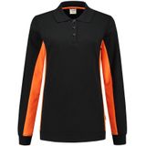 Tricorp 302002 Polosweater Bicolor Dames Zwart/Oranje