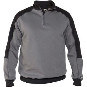 Dassy Basiel Tweekleurige sweater Cementgrijs/Zwart