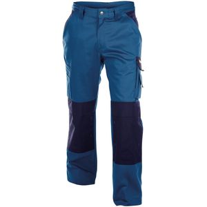 Dassy Boston Tweekleurige werkbroek met kniezakken Korenblauw/Marineblauw 300gr