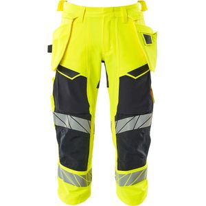 Mascot 19049-711 Driekwart broek met spijkerzakken Hi-Vis Geel/Donkermarine maat C52