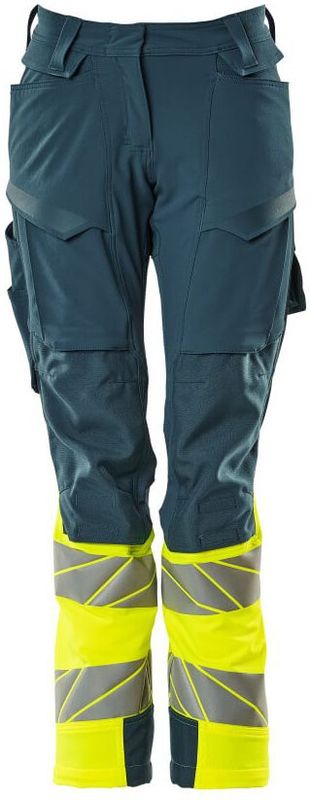 Mascot Accelerate Safe Broek met kniezakken 19178-511 - donkerpetrol/hi-vis geel