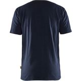 Blåkläder 3379-1042 T-shirt bi-colour Donker marineblauw/High vis geel
