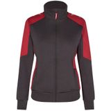 F. Engel 8825 Galaxy Sweat Cardigan Ladies Anthracite/Red maat L