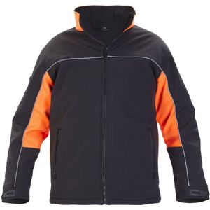 Hydrowear Rio Softshell jack Zwart/Oranje maat S