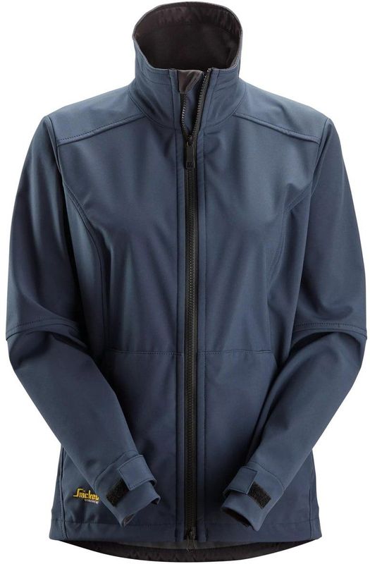 Snickers 1247 Winddicht Softshell Damesjack Marineblauw maat XS
