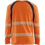 Blåkläder 3599-1013 T-shirt lange mouwen High Vis High Vis Oranje/Marineblauw