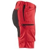 Blaklader Dames Service Short met stretch 7149-1845 - Rood/Zwart