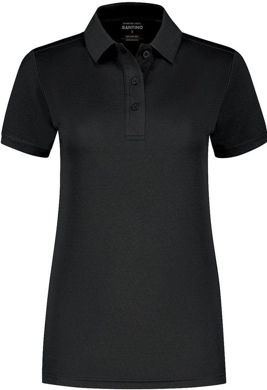 Santino Edinburgh Ladies Poloshirt Black maat XS