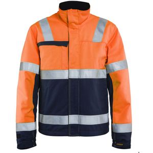 Blåkläder 4069-1513 Multinorm winterjas High Vis Oranje/Marineblauw