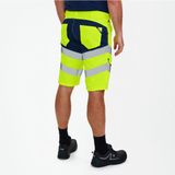 Engel Safety - 6546-314 - Werkshorts - Hi-vis Yellow / Blue Ink