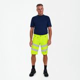 Engel Safety - 6546-314 - Werkshorts - Hi-vis Yellow / Blue Ink