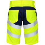 Engel Safety - 6546-314 - Werkshorts - Hi-vis Yellow / Blue Ink