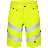 Engel Safety - 6546-314 - Werkshorts - Hi-vis Yellow / Blue Ink