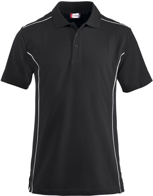 Clique New Conway Heren Polo Zwart maat XL