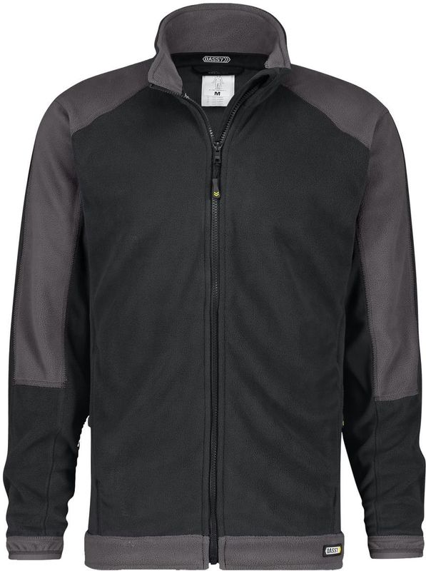 Dassy Kazan Tweekleurige fleecevest Zwart/Cementgrijs maat 3XL