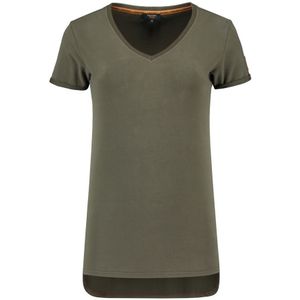 Tricorp 104006 T-Shirt Premium V Hals Dames Army