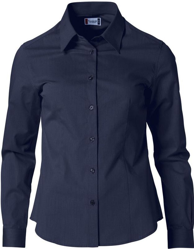 Clique - Clare 027955 - Overhemd - Dark Navy - Lange Mouw - Katoen