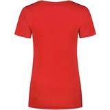 Santino Jazz Ladies V-neck T-shirt Red