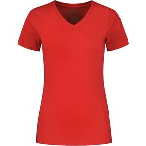 Santino Jazz Ladies V-neck T-shirt Red maat S