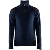 Blåkläder 4630-1071 Wollen sweater Donkerblauw/Donkergrijs