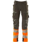 Mascot 19179-511 Broek met kniezakken Donkerantraciet/Hi-Vis Oranje