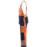 Blåkläder 2603-1860 Bretelbroek High Vis High Vis Oranje/Marineblauw