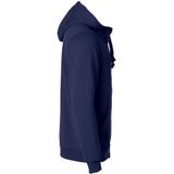 Clique Basic hoody full zip Donker Navy