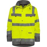Dassy - Atlantis - Hogezichtbaarheidsparka - Fluogeel/Cementgrijs