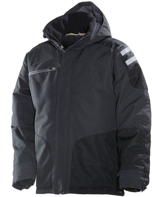 Jobman 1261 Winter Parka Zwart/Zwart maat XS