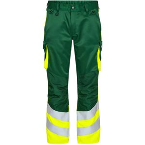 F. Engel 2547-319 Safety Light Trousers Repreve Green/Yellow maat 32