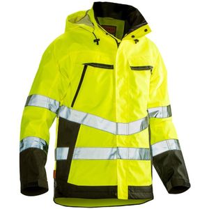 Jobman 1283 Hi-Vis Shell Jacket Geel/Zwart