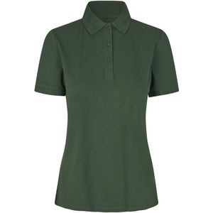 Pro Wear by Id 0587 Poloshirt biologisch kantoen| dames Fles groen maat XS