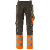 Mascot Safe Supreme Broek met kniezakken 15679-860 - donkerantraciet/hi-vis oranje
