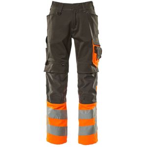 Mascot 15679-860 Broek met kniezakken Donkerantraciet/Hi-Vis Oranje maat 82C51