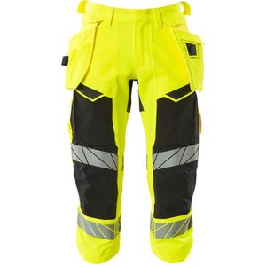 Mascot 19049-711 Driekwart broek met spijkerzakken Hi-Vis Geel/Zwart