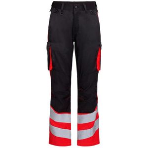 F. Engel 2547 Safety Light Trouser Repreve Black/Red