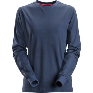 Snickers 2467 ProtecWork Dames T-shirt met lange mouw Marineblauw maat XXL
