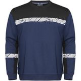 Projob 7101 Sweater Ronde Hals Heren Marine/Zwart maat 4XL