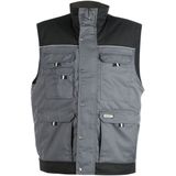 Dassy Hulst Tweekleurige bodywarmer Cementgrijs/Zwart maat 2XL