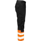 ProJob 6537 SIGNALISATIE STRETCHBROEK MET KNIEZAKKEN EN ISO 20471 KLASSE 1 646537 - Oranje/Zwart - C42
