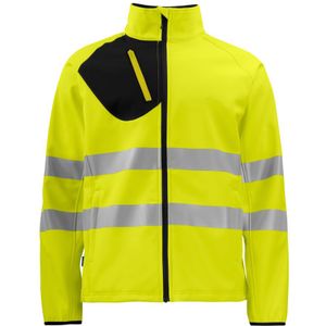 Projob 6432 Softshell - ISO 20471 Klasse 3/2 Geel/Zwart maat XXL