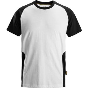 Snickers 2550 Tweekleurig T-shirt Wit/Zwart