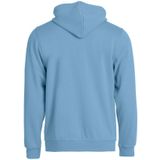 Clique Basic hoody full zip Lichtblauw