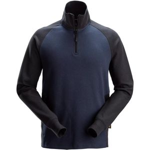 Snickers - 2841 - Sweatshirt - Marineblauw/Zwart - Katoen-Polyester